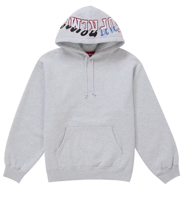 Supreme Multi Logos Hoodie "Grey"