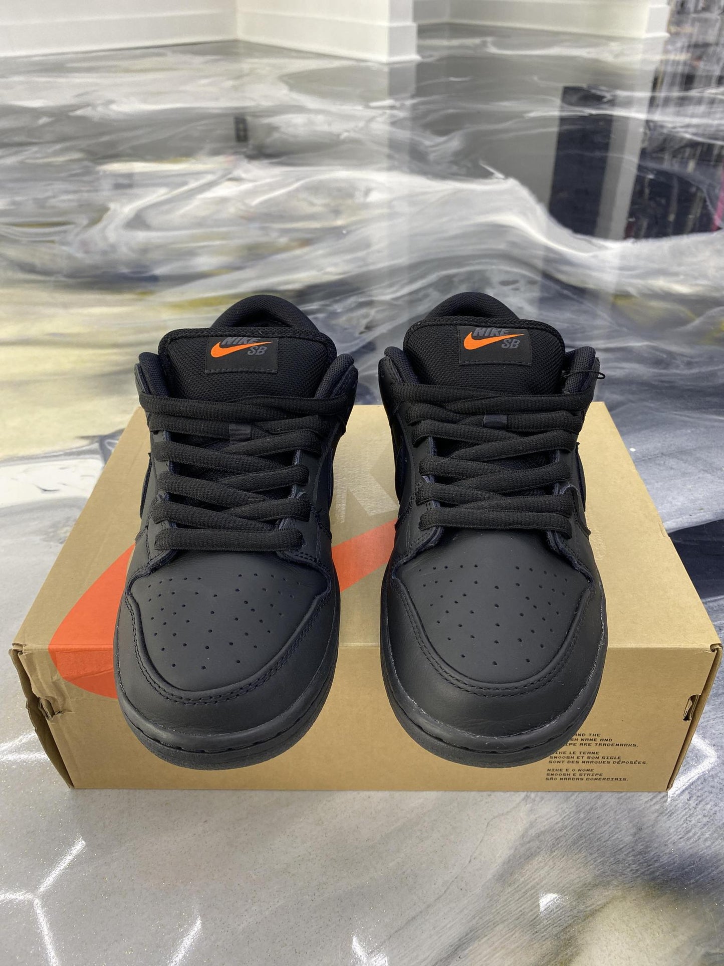 Nike SB Dunk Low "Triple Black" Used Size 9.5