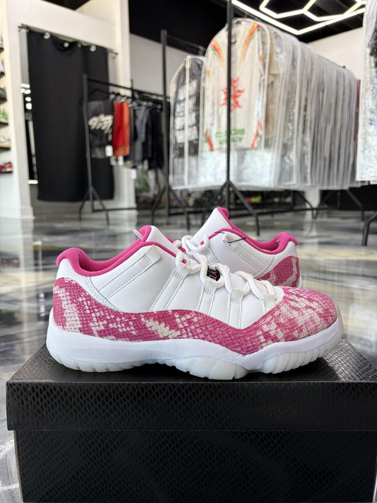 Jordan 11 Low "Pink Snakeskin" Used Size 7Y/8.5W