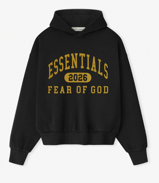 Essentials Hoodie "Black Gold"