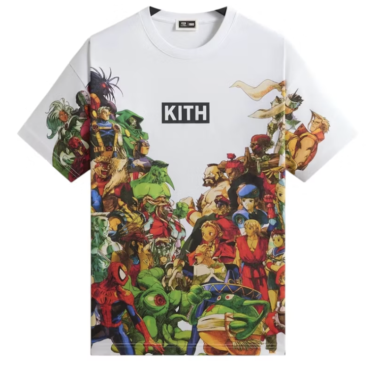 Kith X Marvel vs Capcom Tee "White All Over Print"