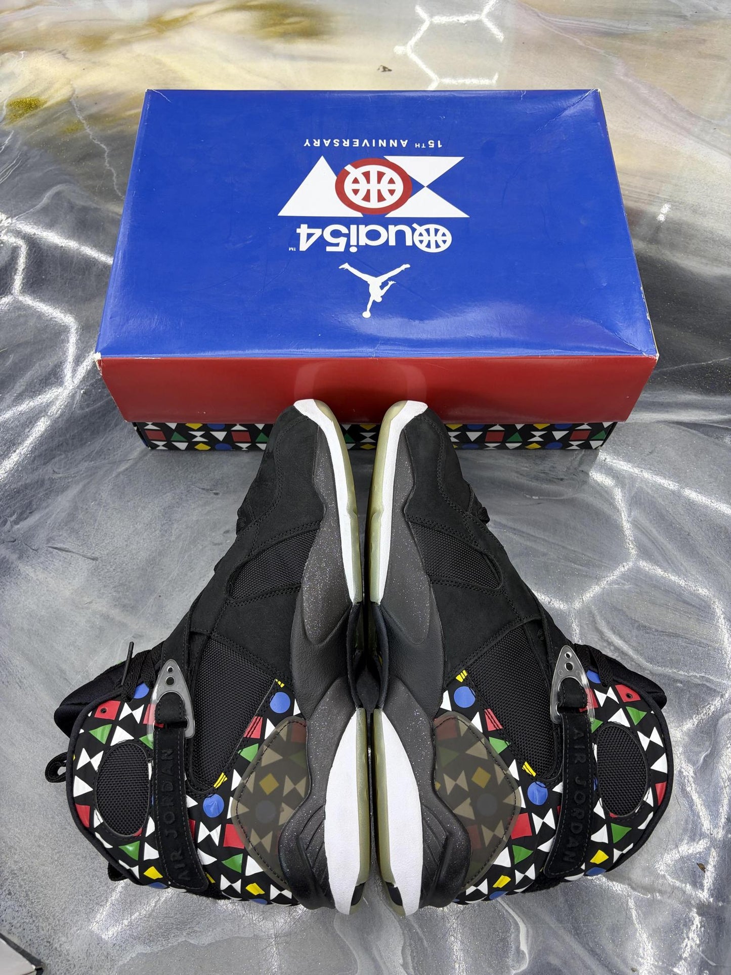 Jordan 8 "Quai 54" Used Size 12