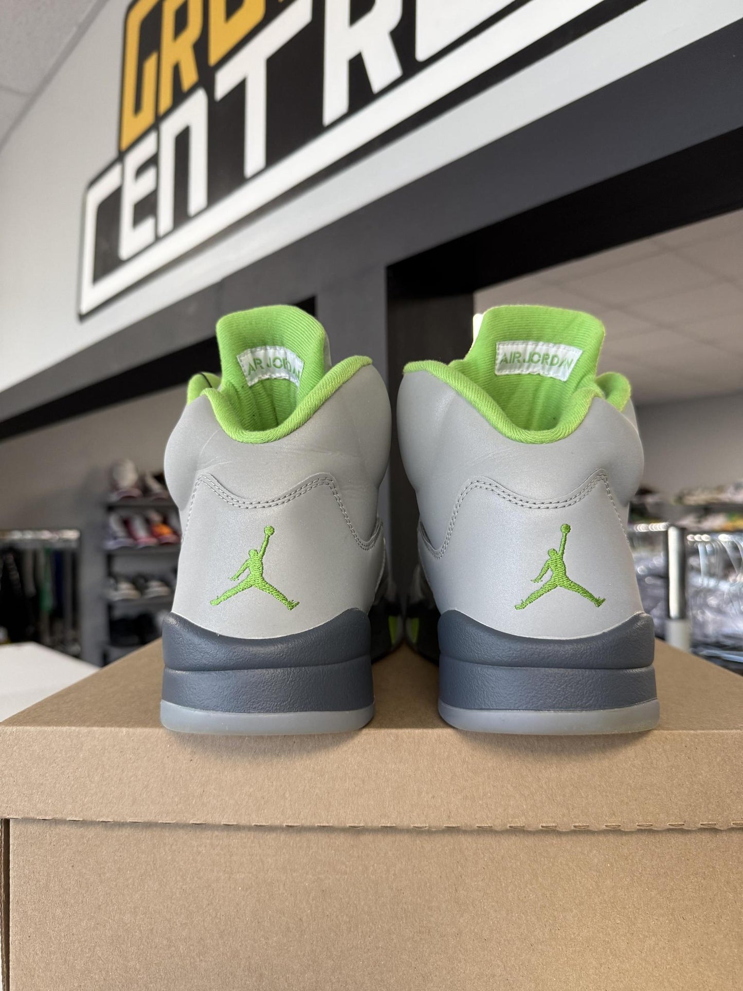 Jordan 5 "Green Bean" Used Size 13