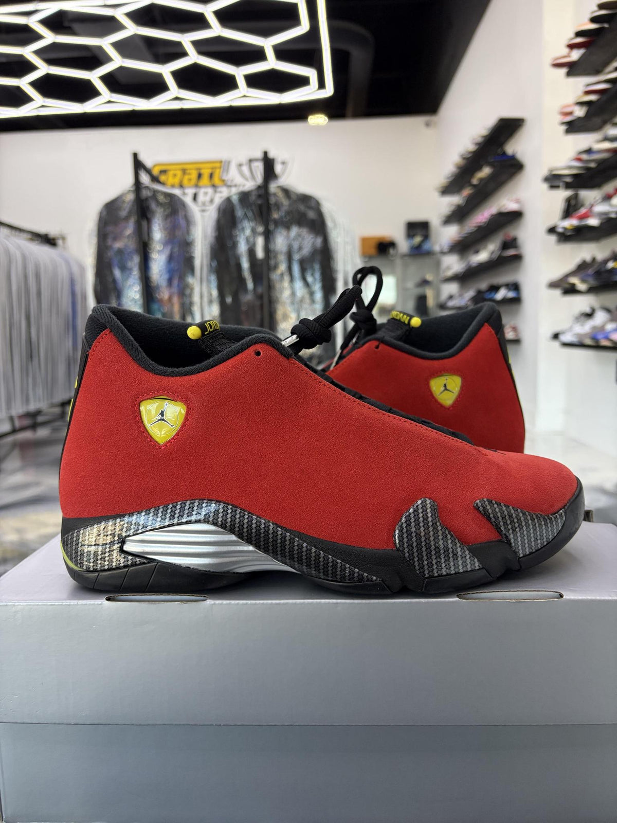 Jordan 14 "Ferrari" Used Size 9