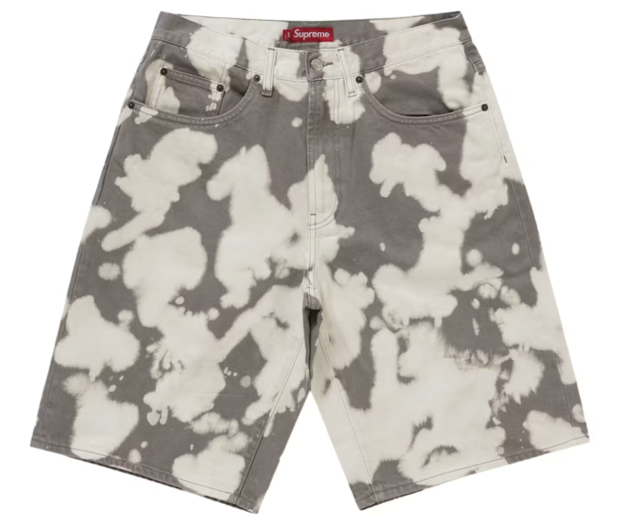 Supreme Baggy Denim Shorts "Bleached"
