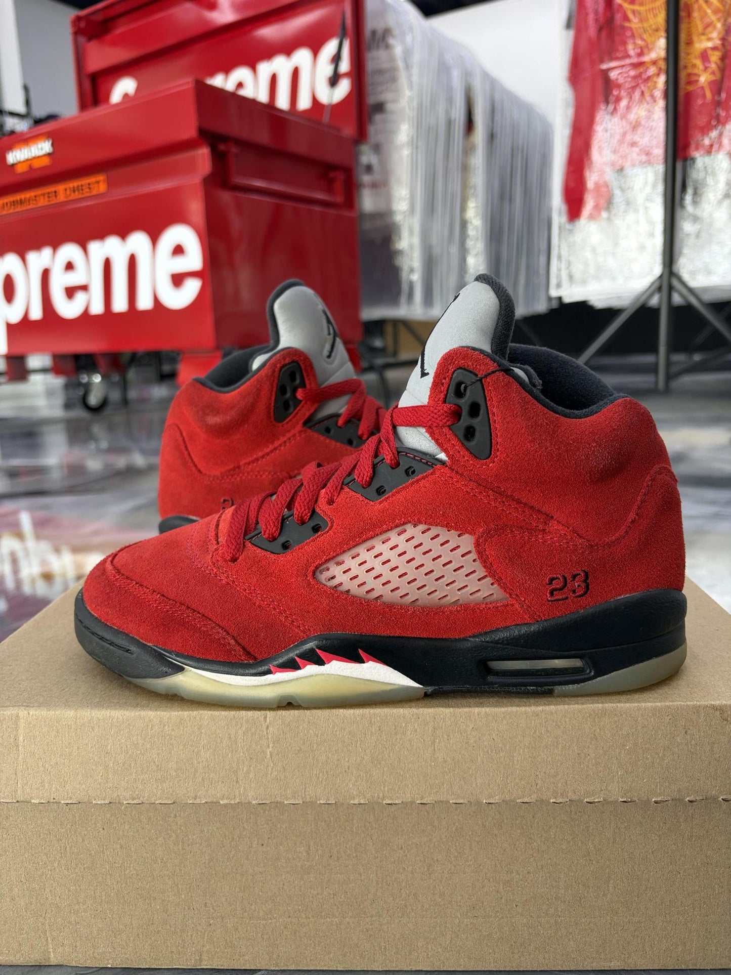 Jordan 5 "Raging Bull" Used Size 6Y/7.5W