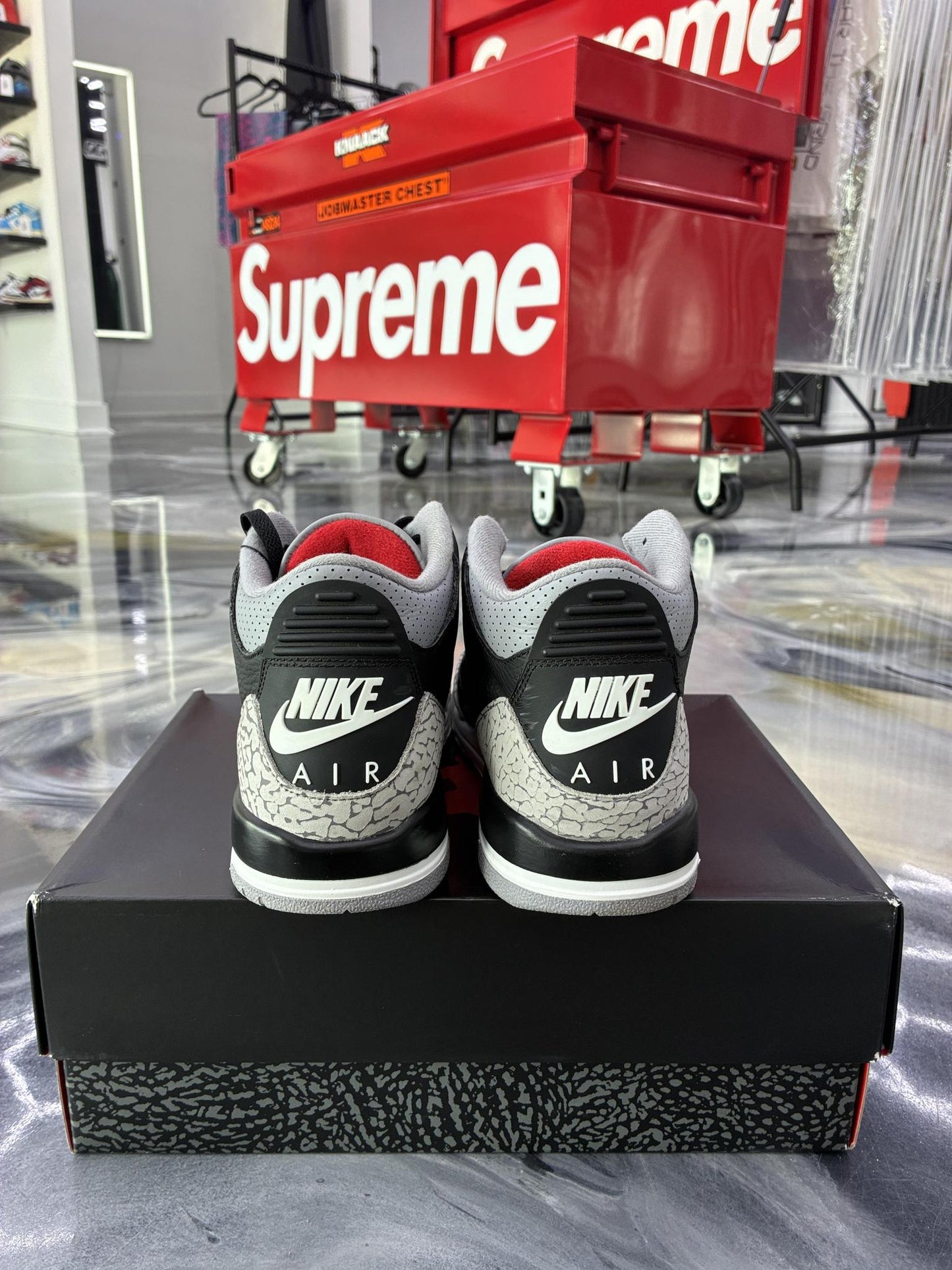 Jordan 3 "Black Cement" Used Size 7Y/8.5W