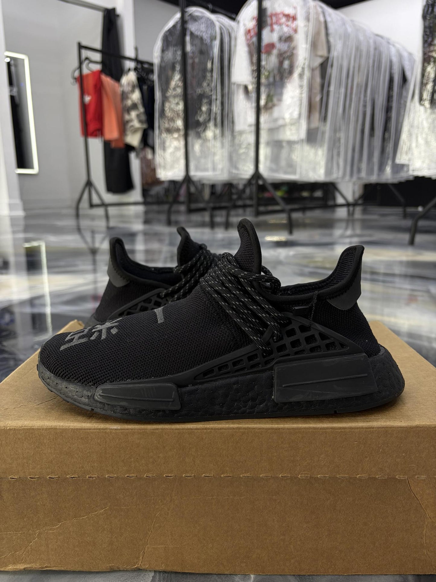 Adidas Human Race "Black" Used Size 6Y/7.5W