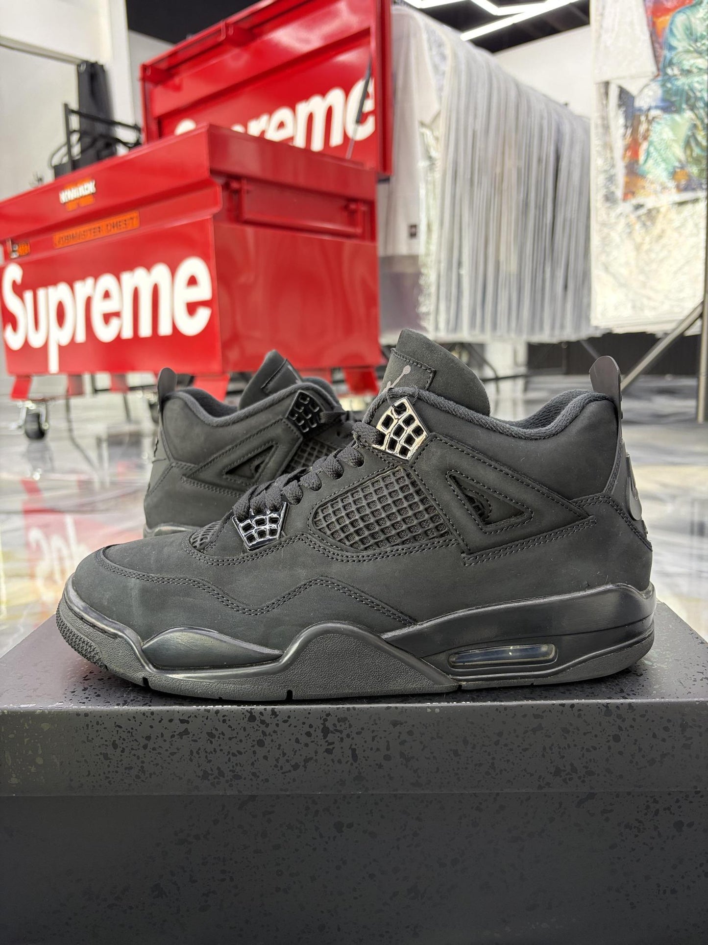 Jordan 4 "Black Cat" Used Size 11.5