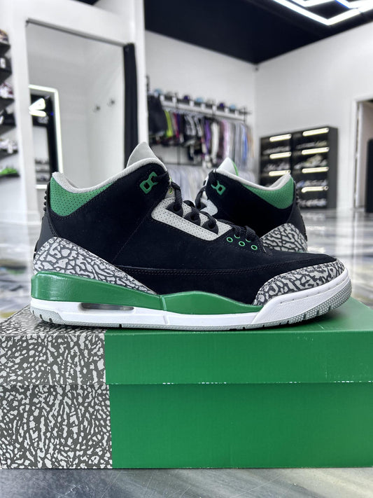 Jordan 3 "Pine Green" Used Size 10
