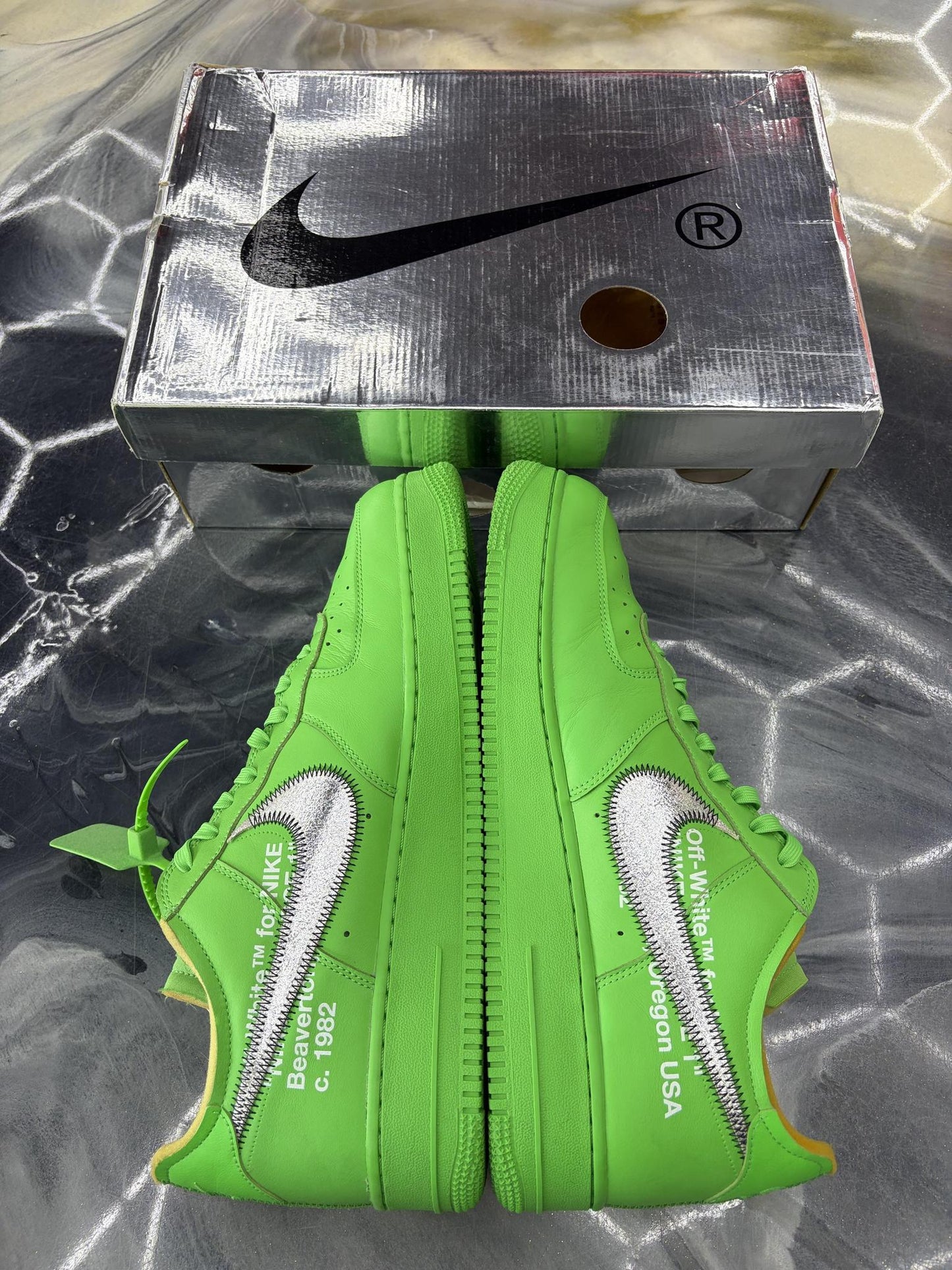 Nike Air Force 1 Low X Off White "Brooklyn" Used Size 13