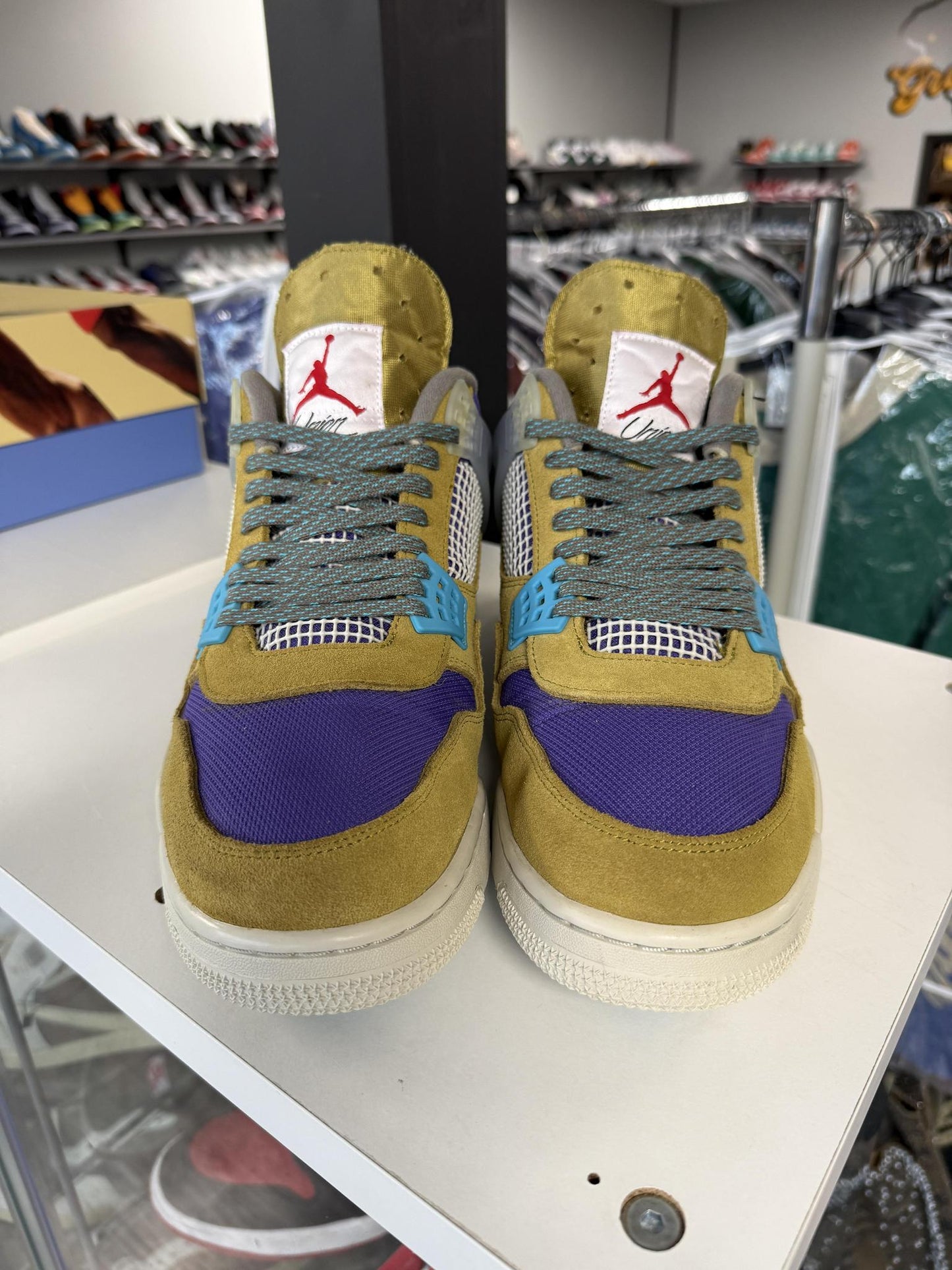 Jordan 4 x Union "Desert Moss" Used Size 14