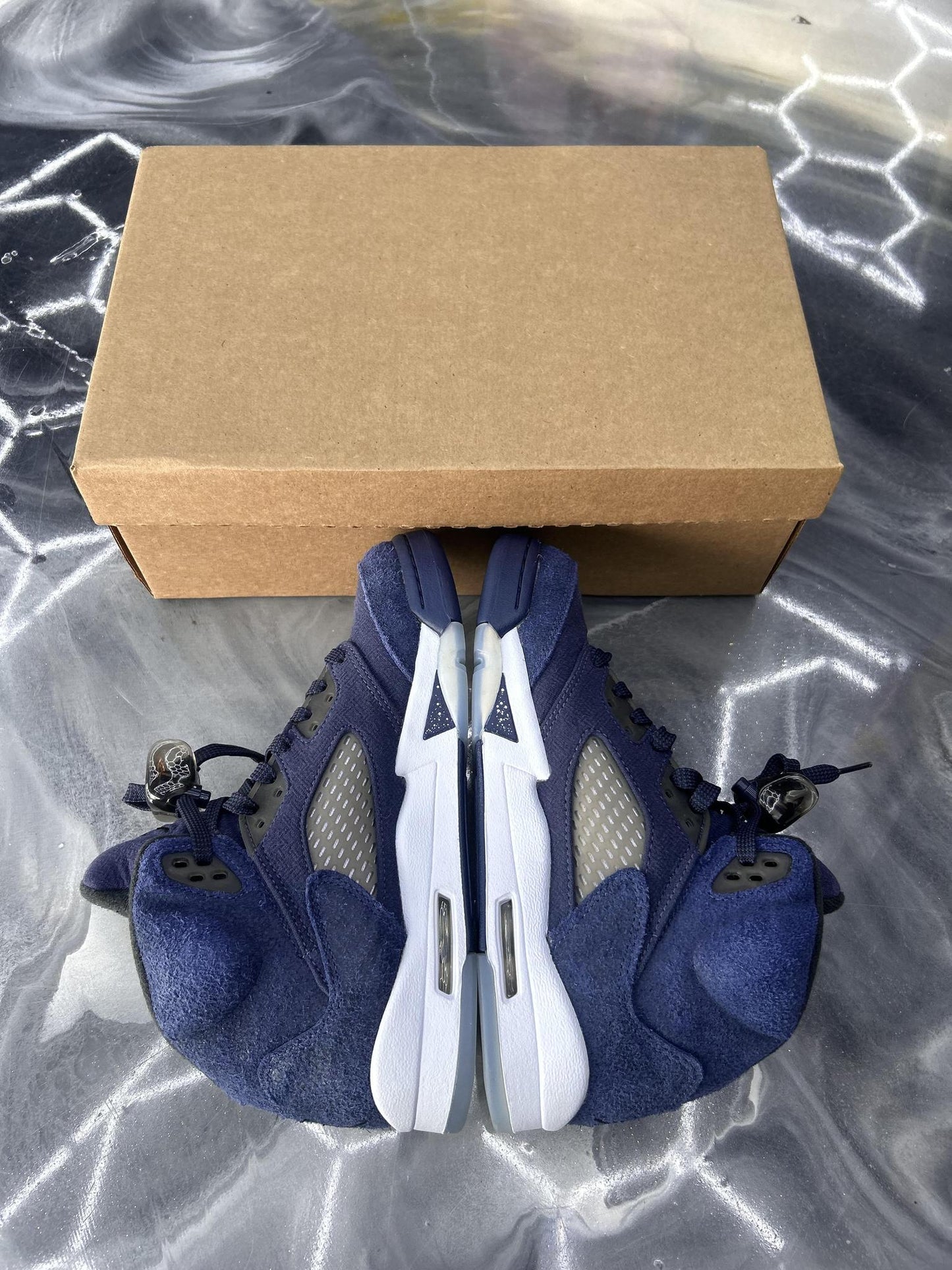 Jordan 5 "Midnight Navy" Used Size 5.5Y/7W