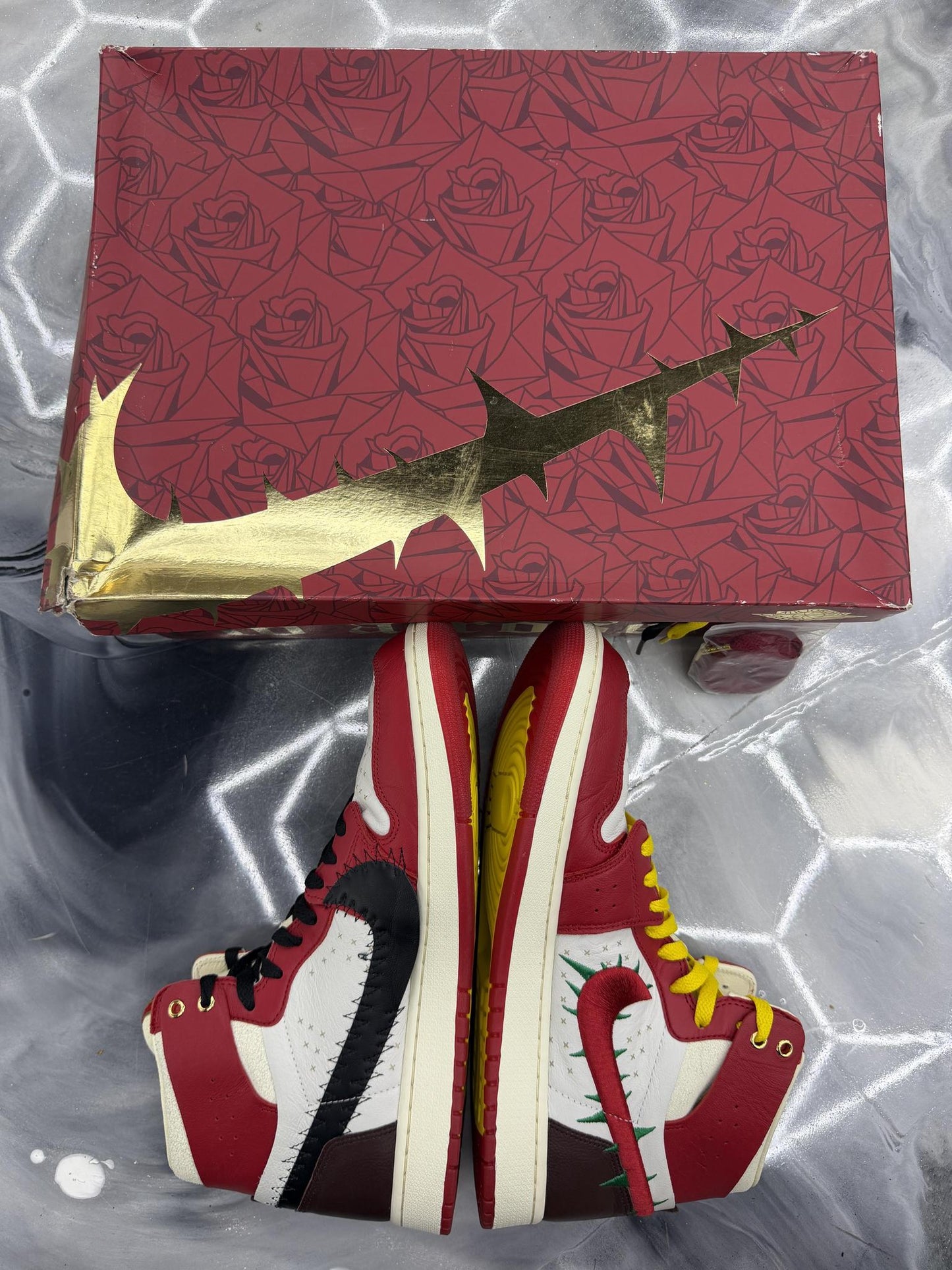 Jordan 1 High A Rose From The Harlem Used Size 12.5