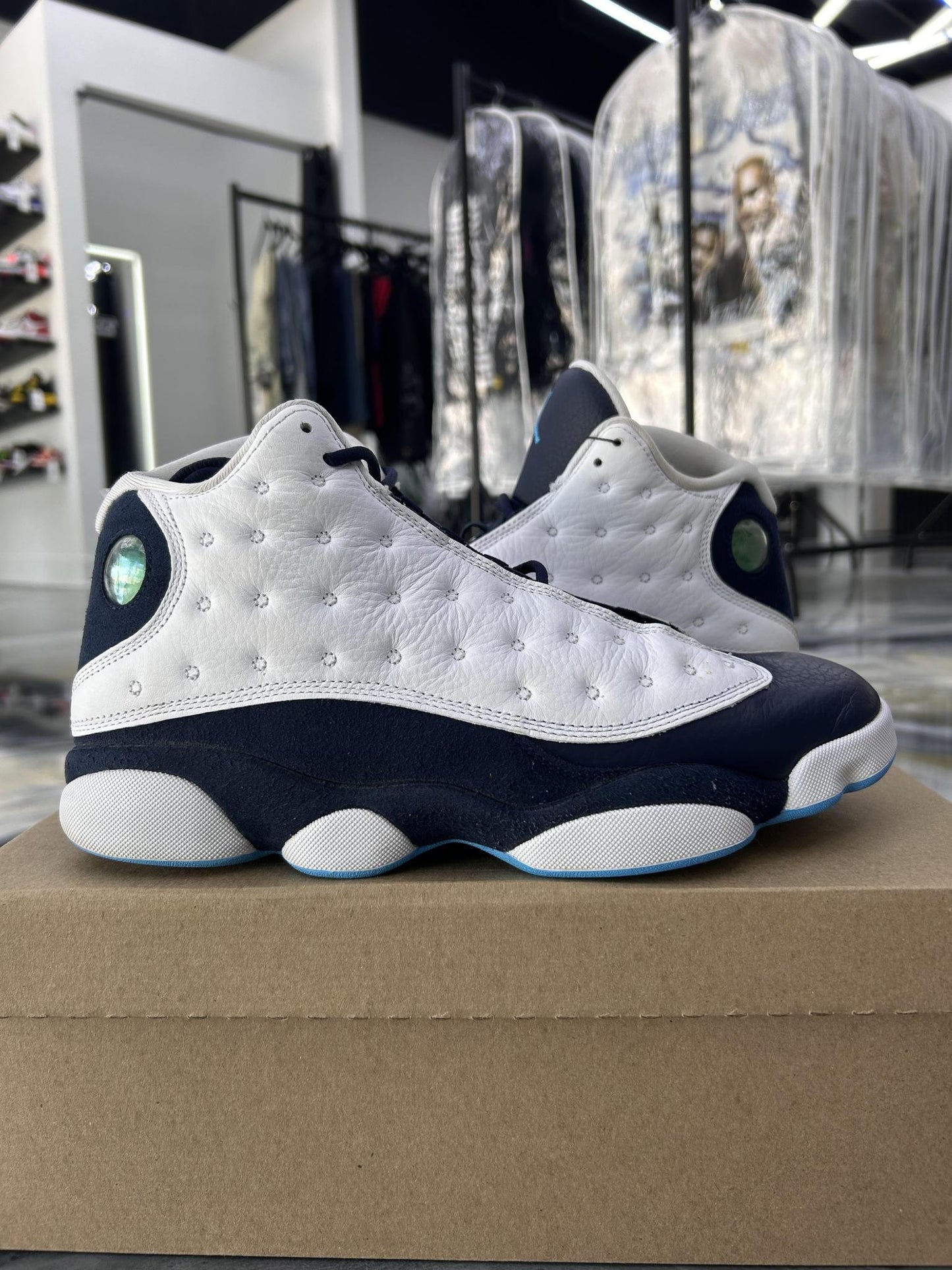 Jordan 13 "Obsidian" Used Size 10