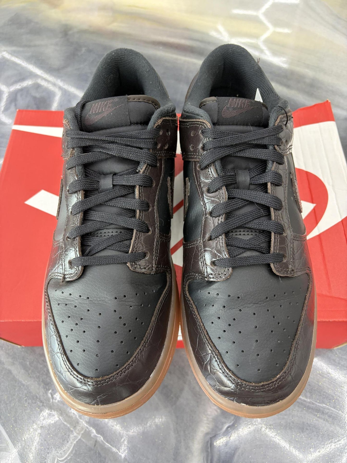 Nike Dunk Low "Velvet Brown" Black Used Size 9.5