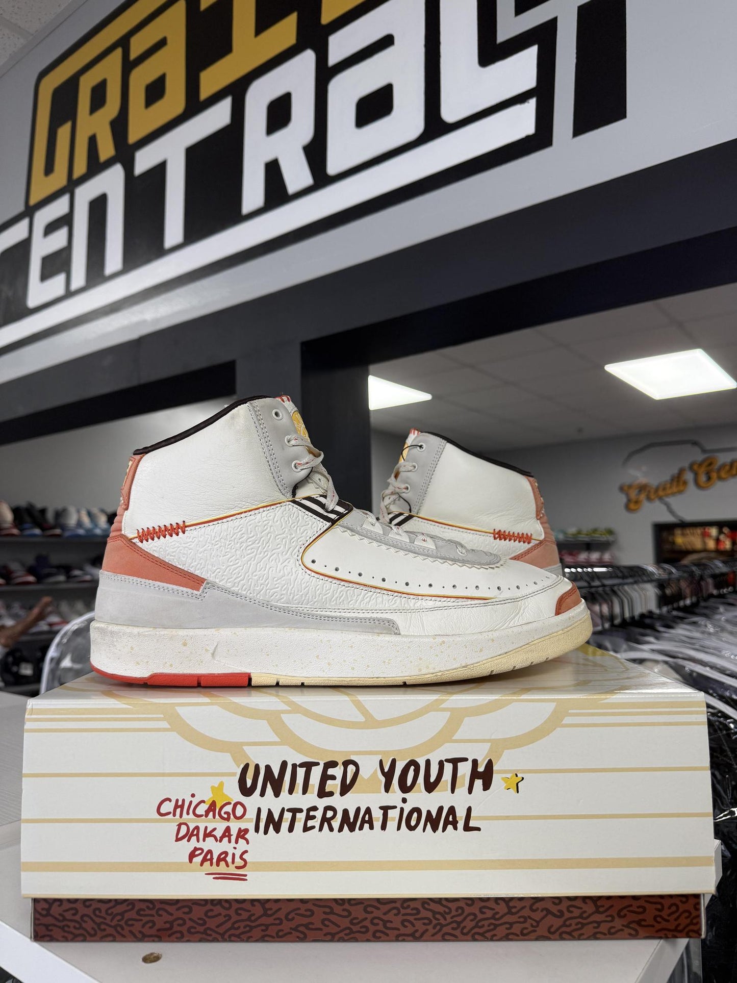 Jordan 2 x Maison Chateau Rouge "United Youth International" Used Size 13