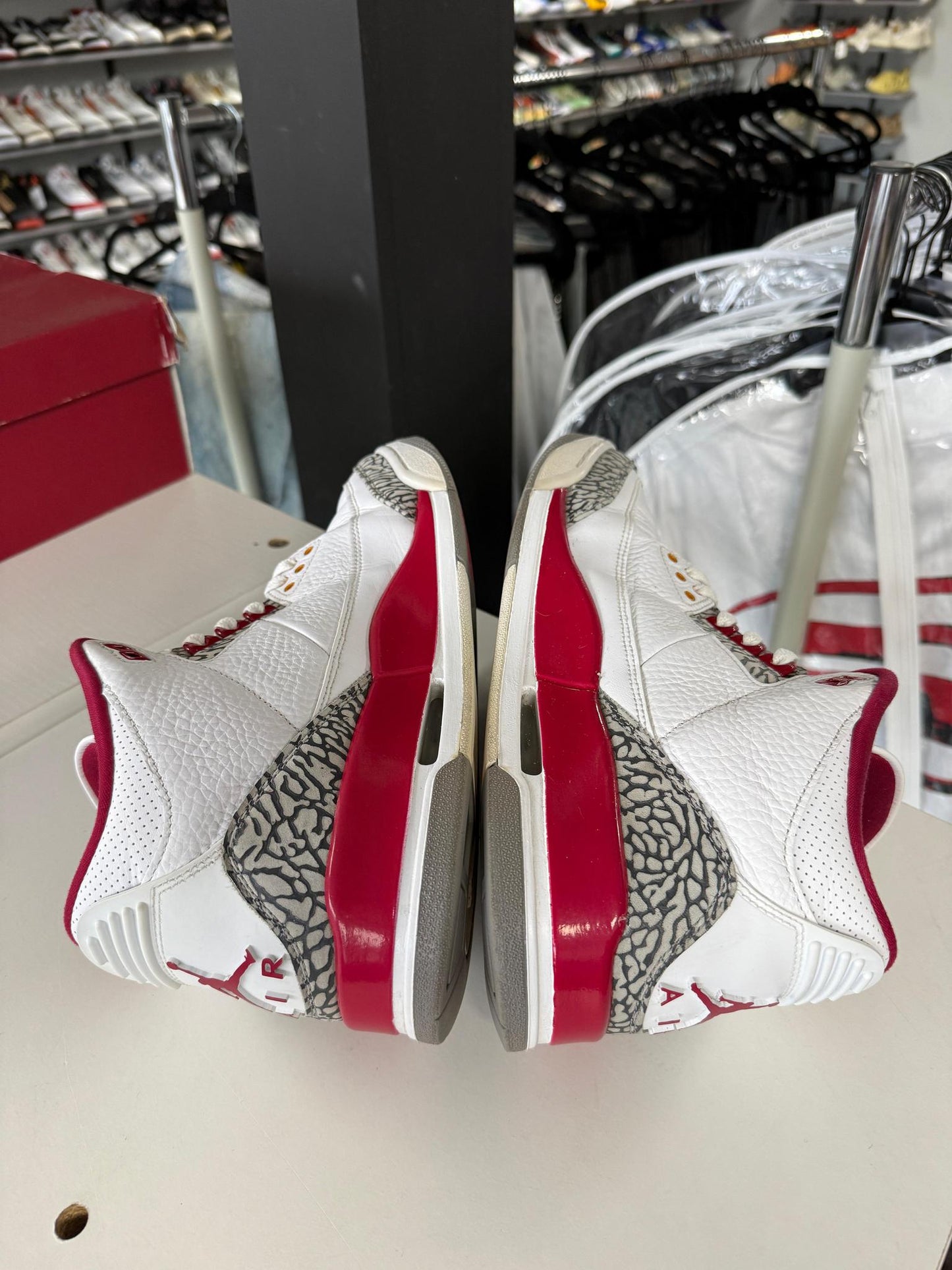 Jordan 3 "Cardinal" Used Size 11