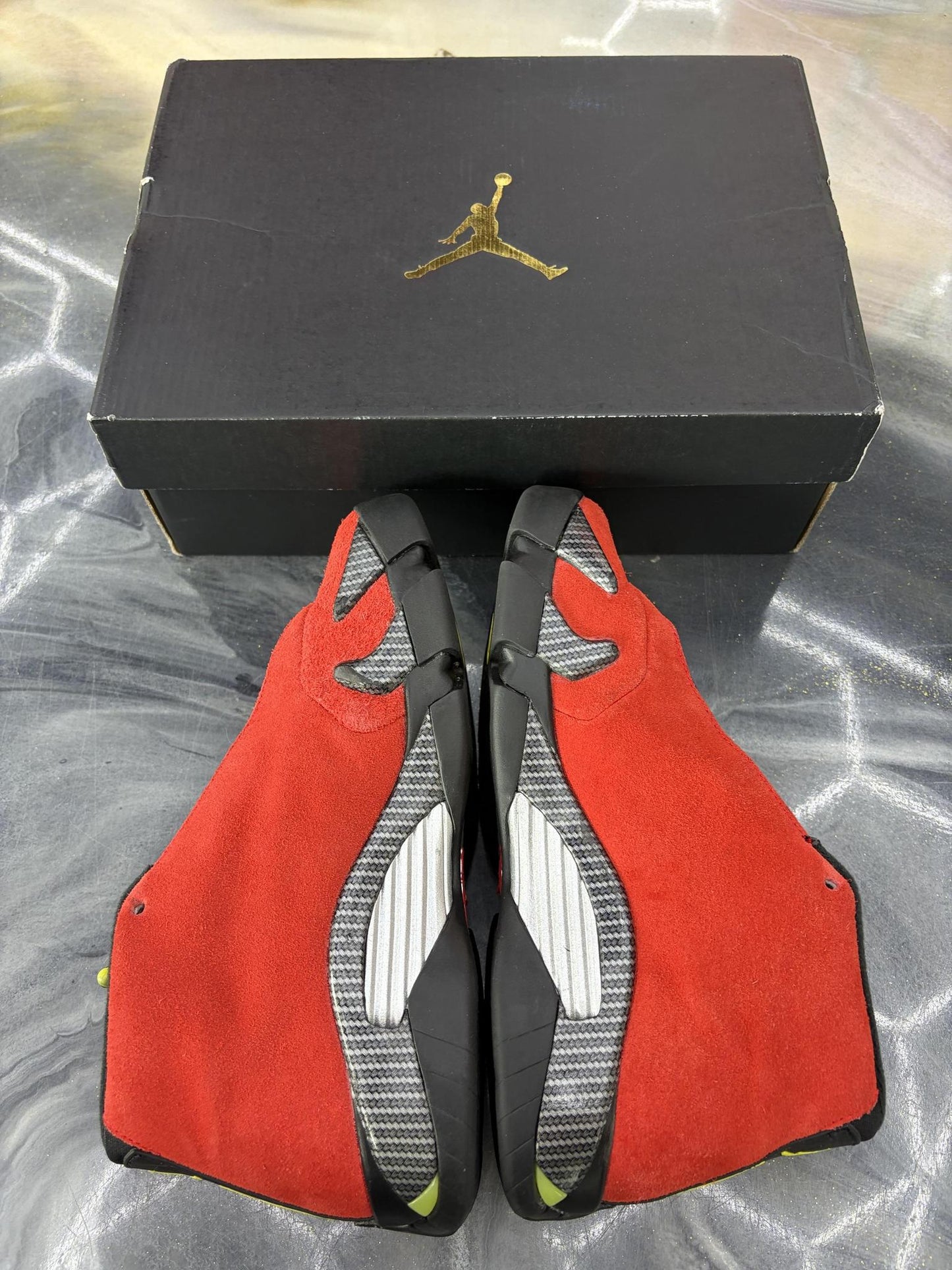 Jordan 14 "Ferrari" Used Size 6Y/7.5W