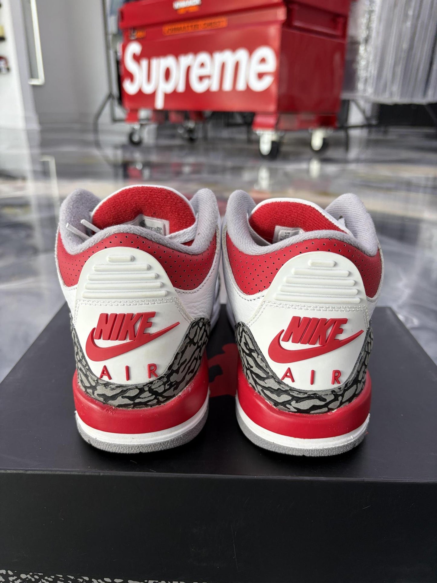 Jordan 3 "Fire Red" Used Size 4Y/5.5W