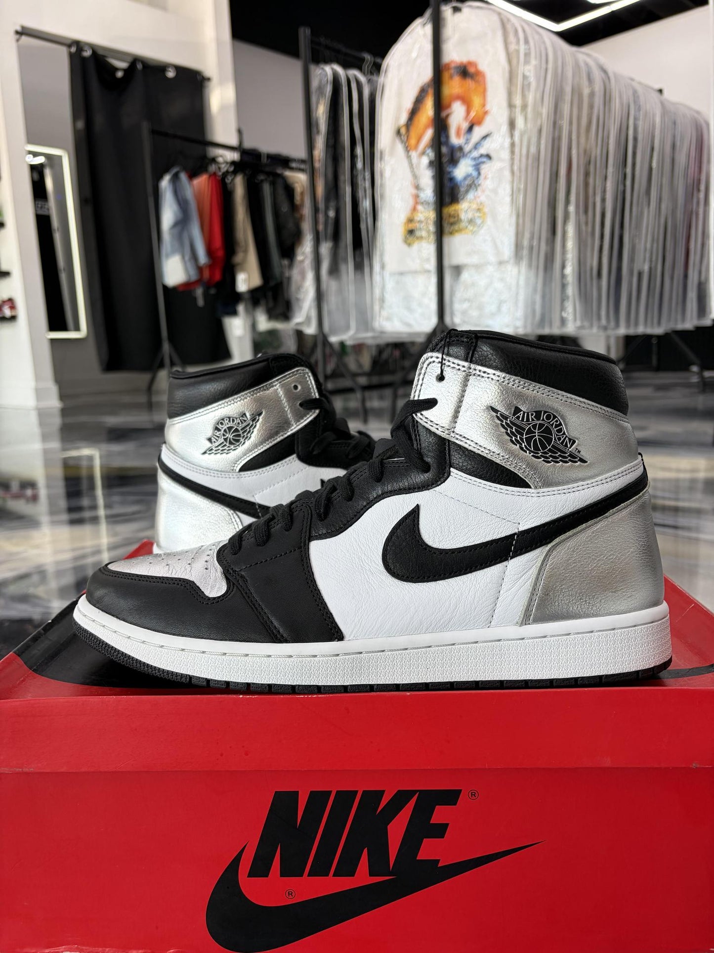 Jordan 1 "Silver Toe" Used Size 13