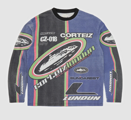 Corteiz Supercross Cotton Jersey "Blue"