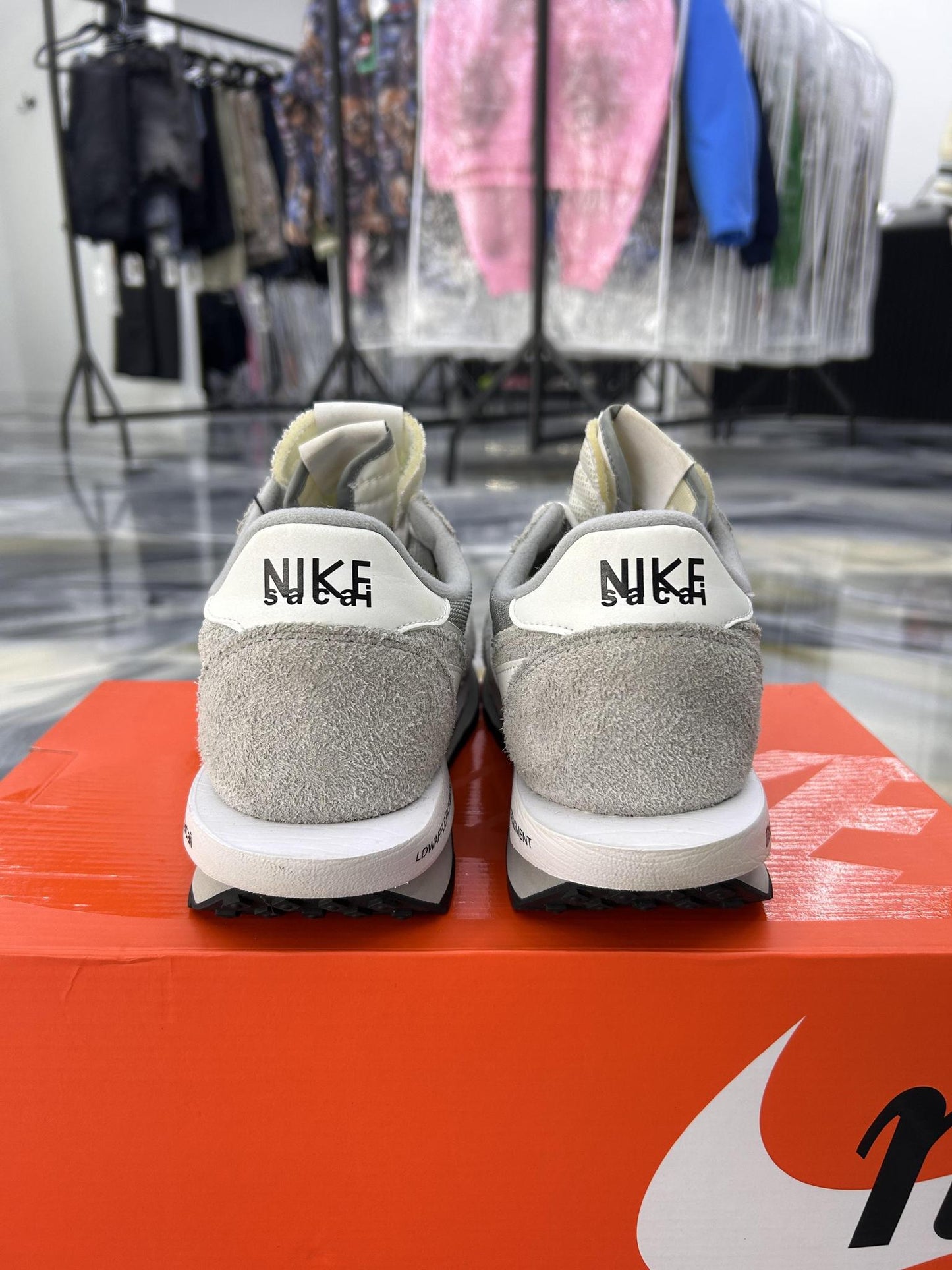 Nike LD Waffle SF Fragment "Grey" Used Size 11.5