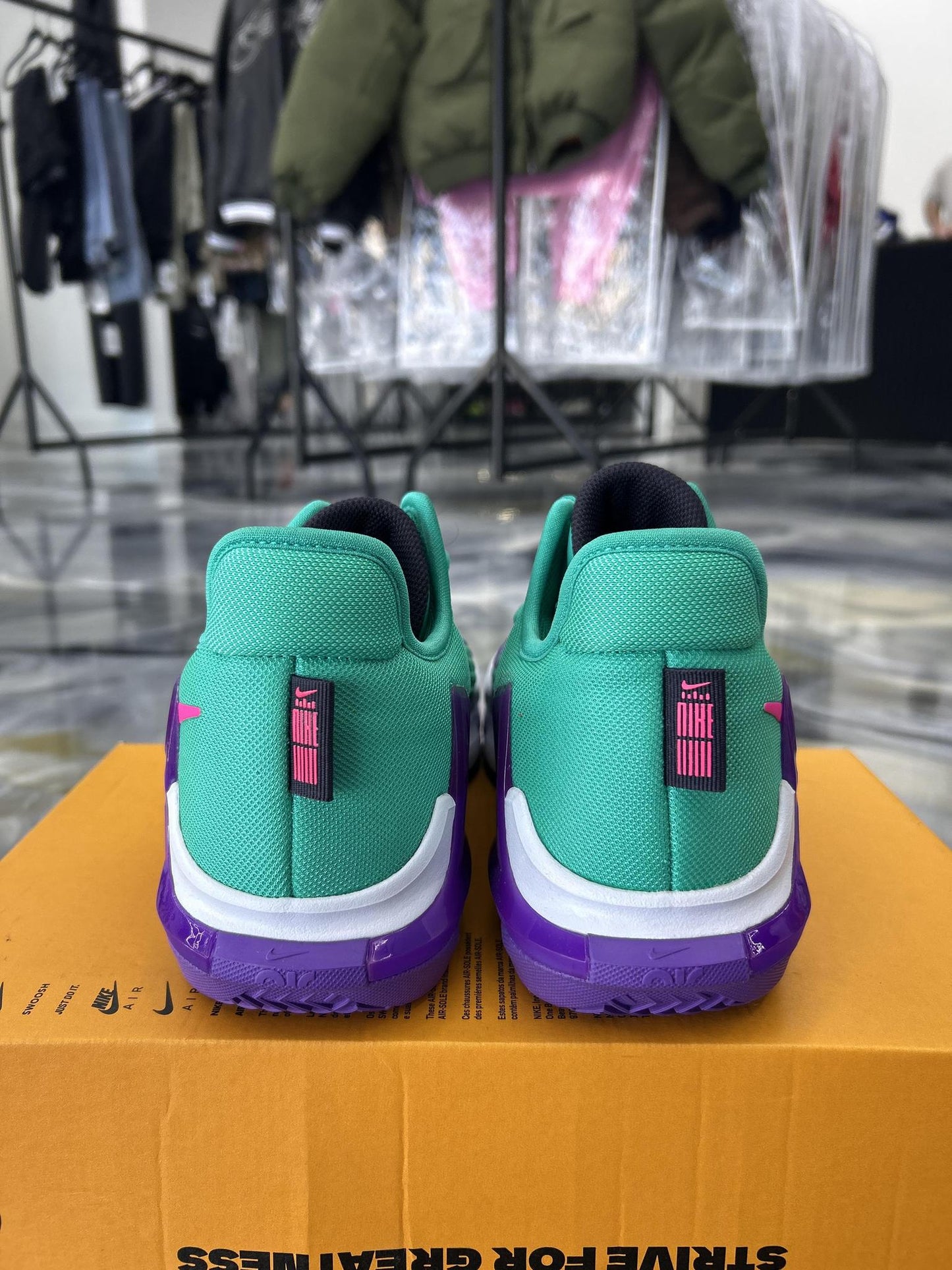 Lebron Witness VI "Green Purple" Used Size 9.5