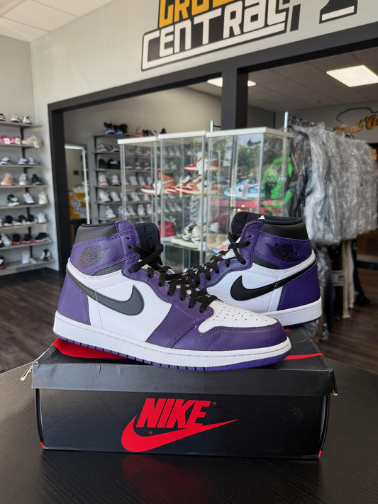 Jordan 1 "Court Purple 2.0" Used Size 14