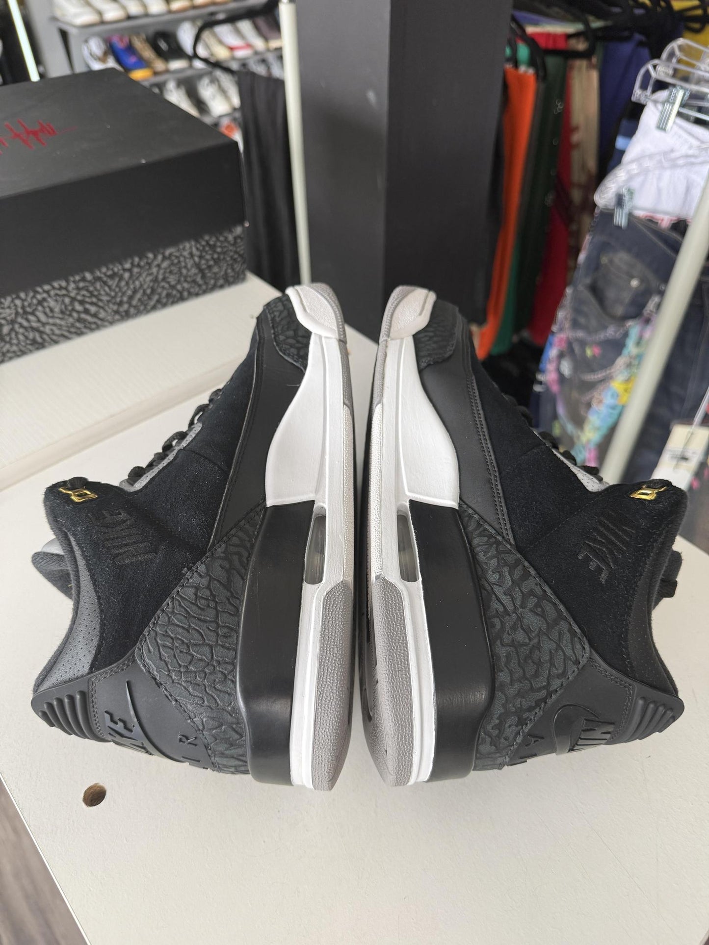 Jordan 3 "Tinker Black" Used Size 9.5