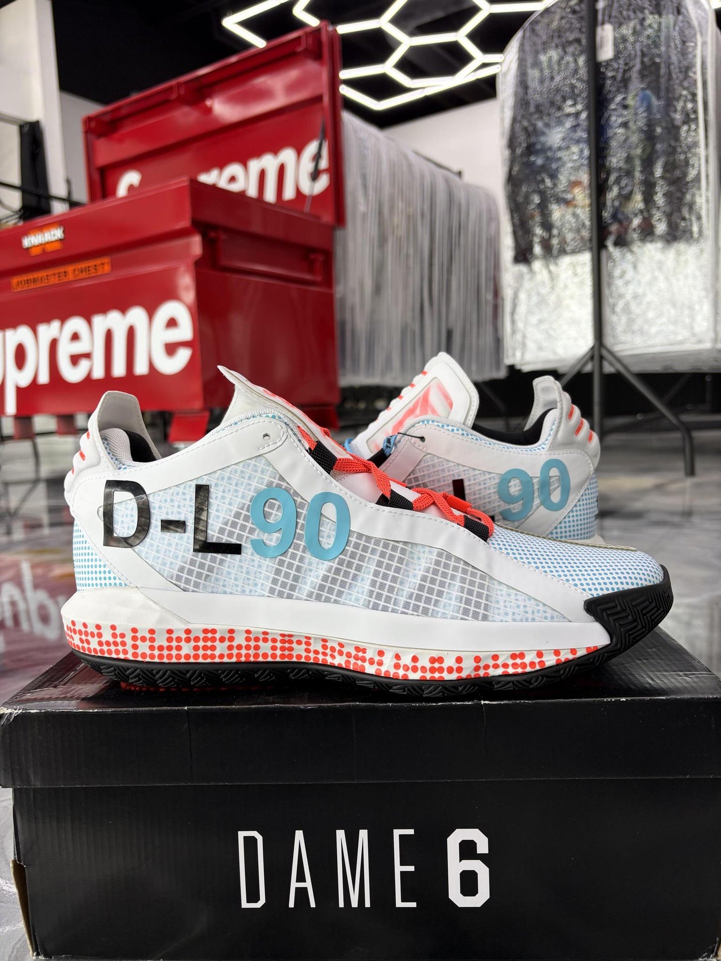 Adidas Dame 6 "Pusha T" Used Size 10