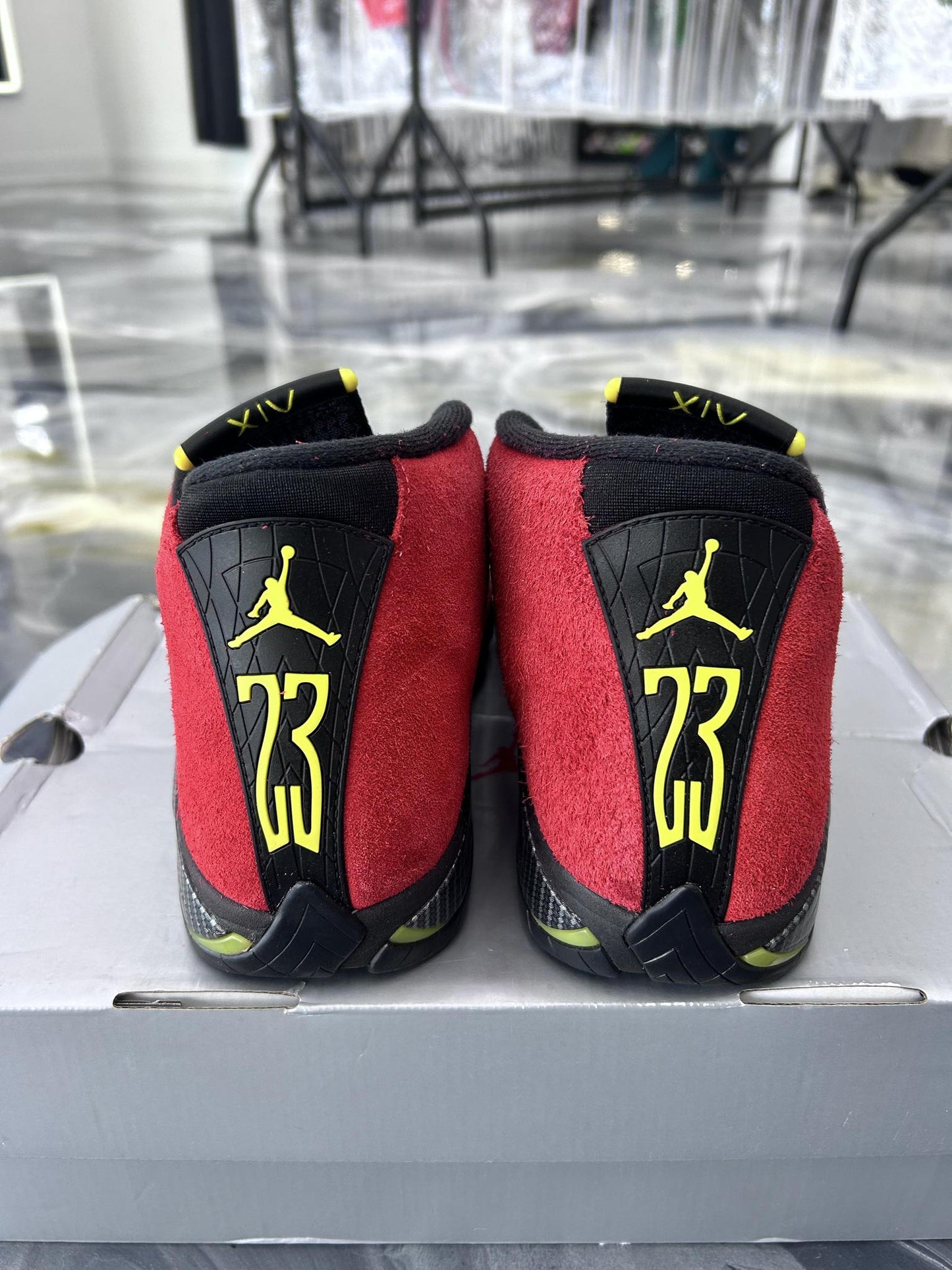 Jordan 14 "Ferrari" Used Size 10