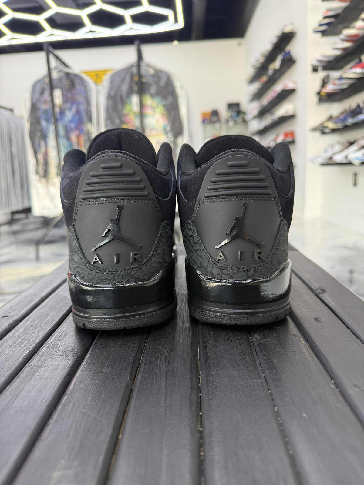 Jordan 3 "Black Cat" Used Size 9