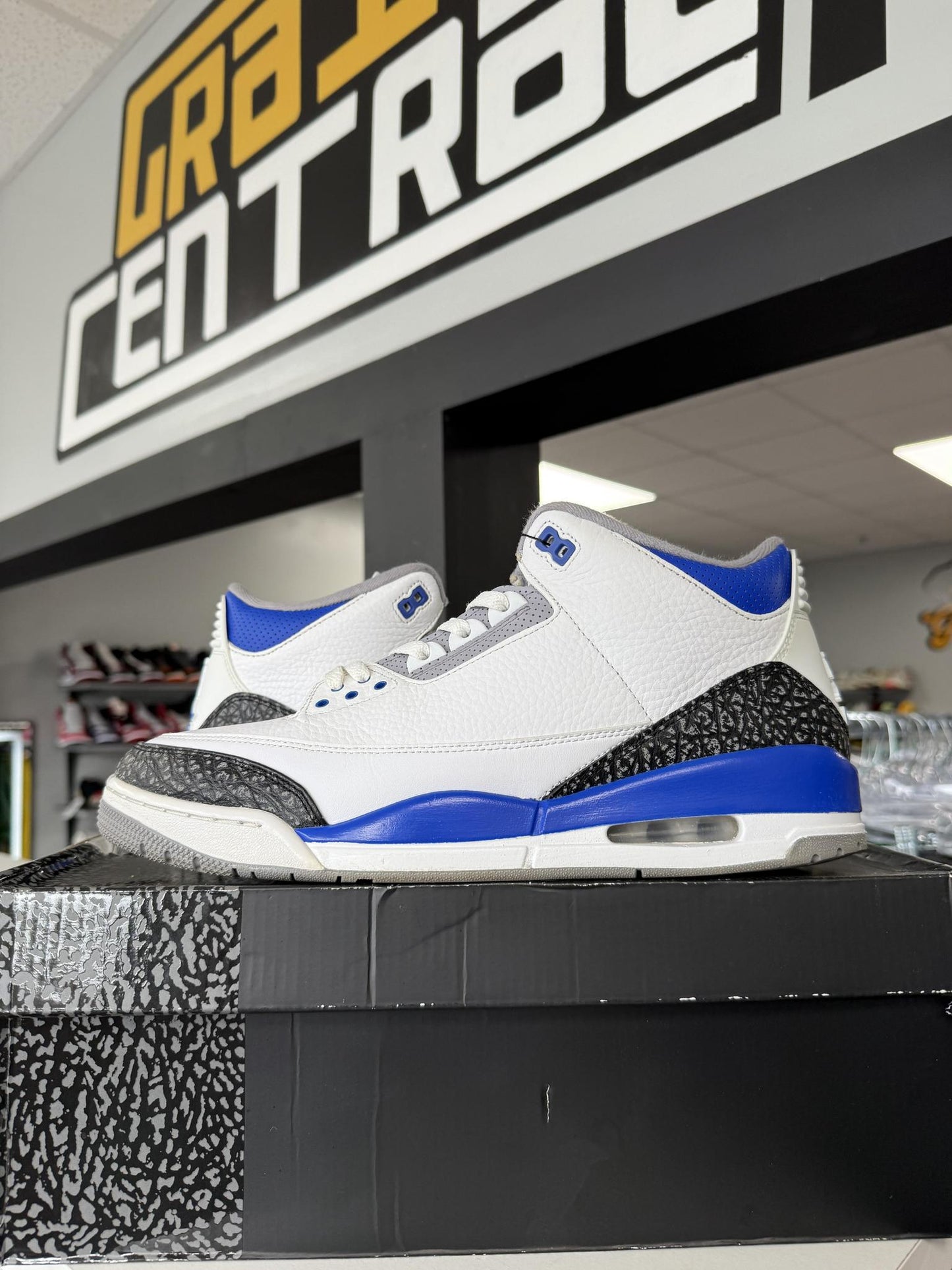 Jordan 3 "Racer Blue" Used Size 13
