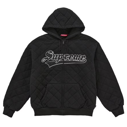 Supreme Quilted Zip Up "Black"