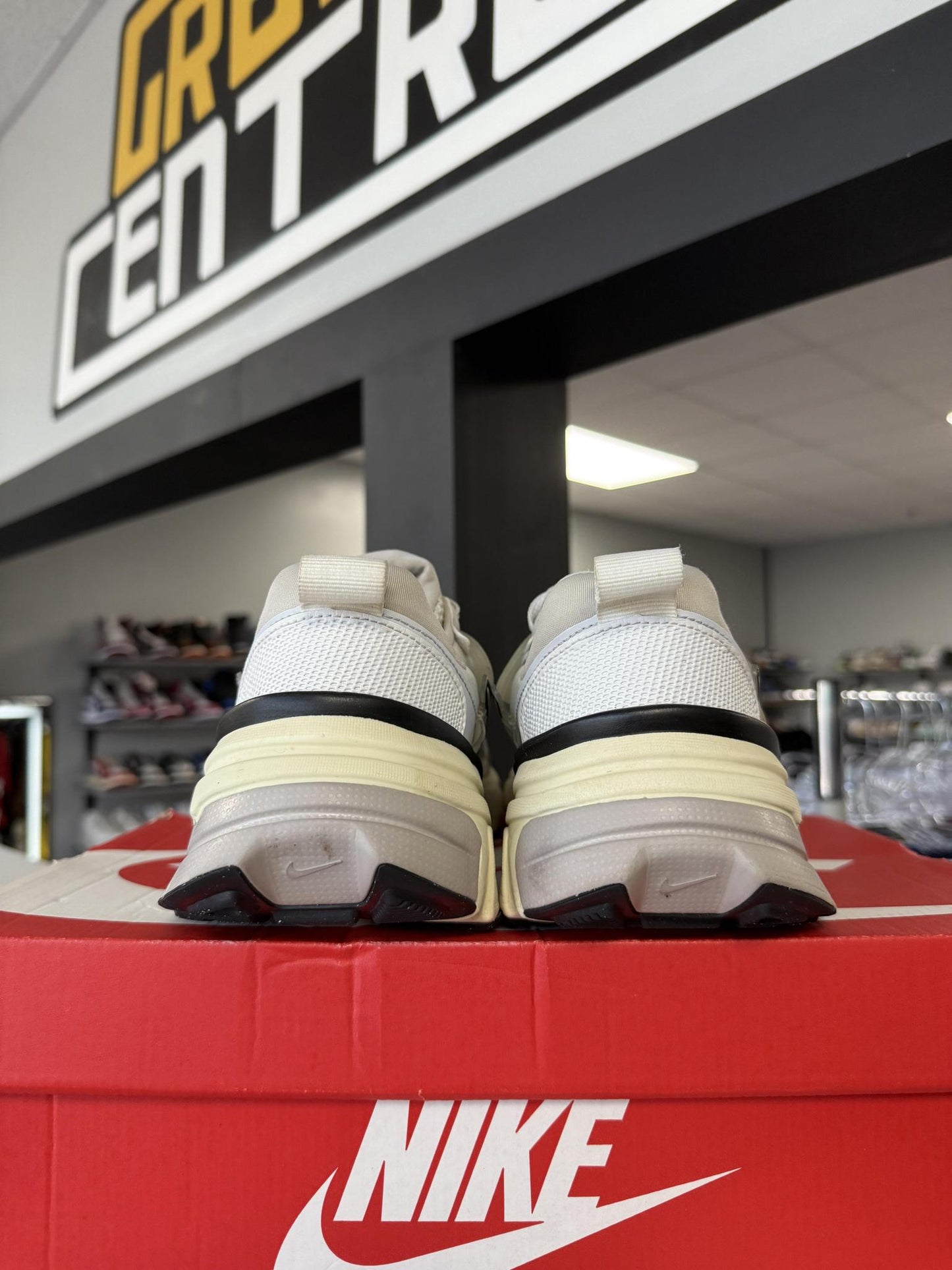 Nike V2K Run "White Silver" Used Size 11