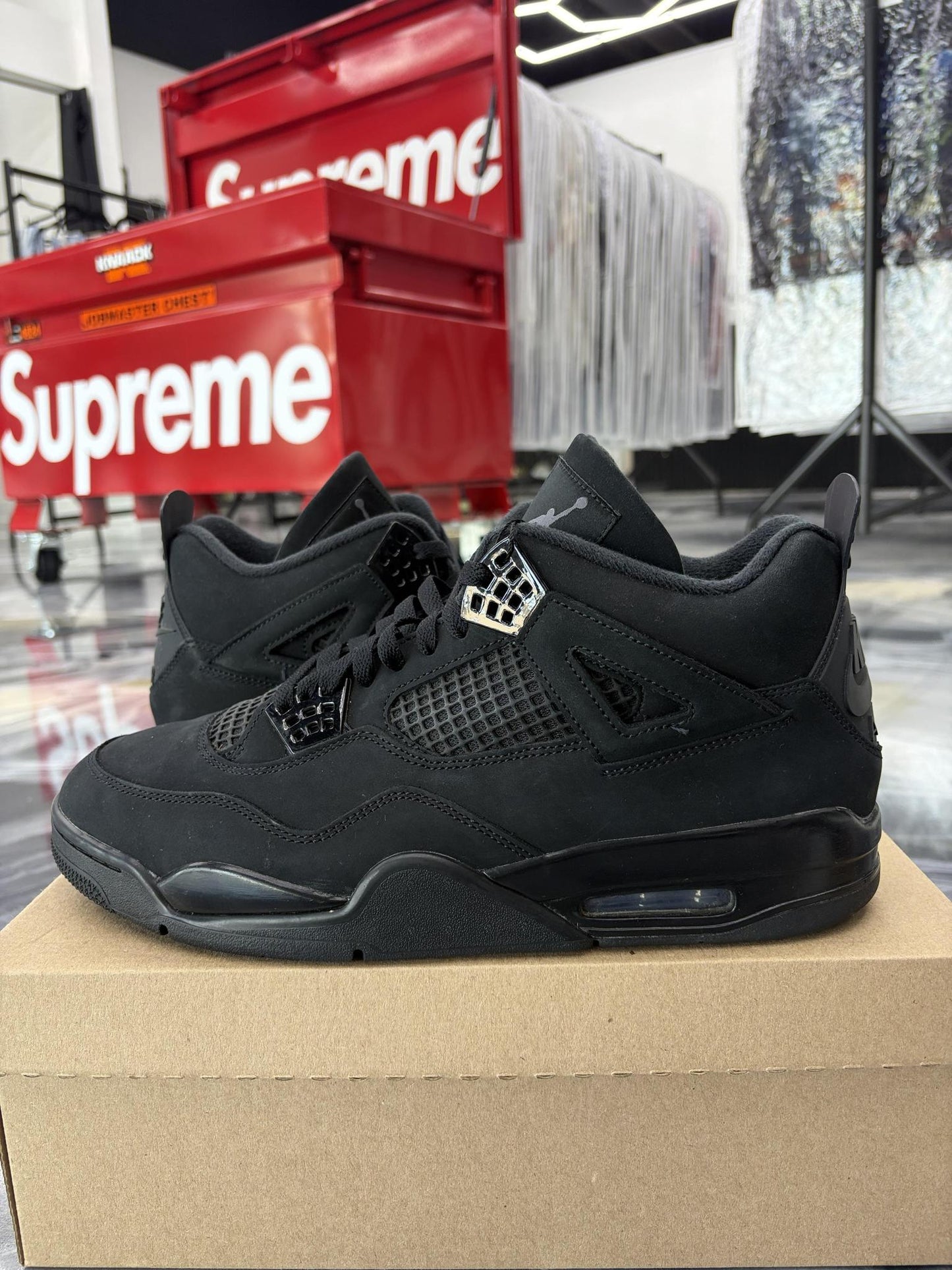 Jordan 4 "Black Cat" Used Size 13