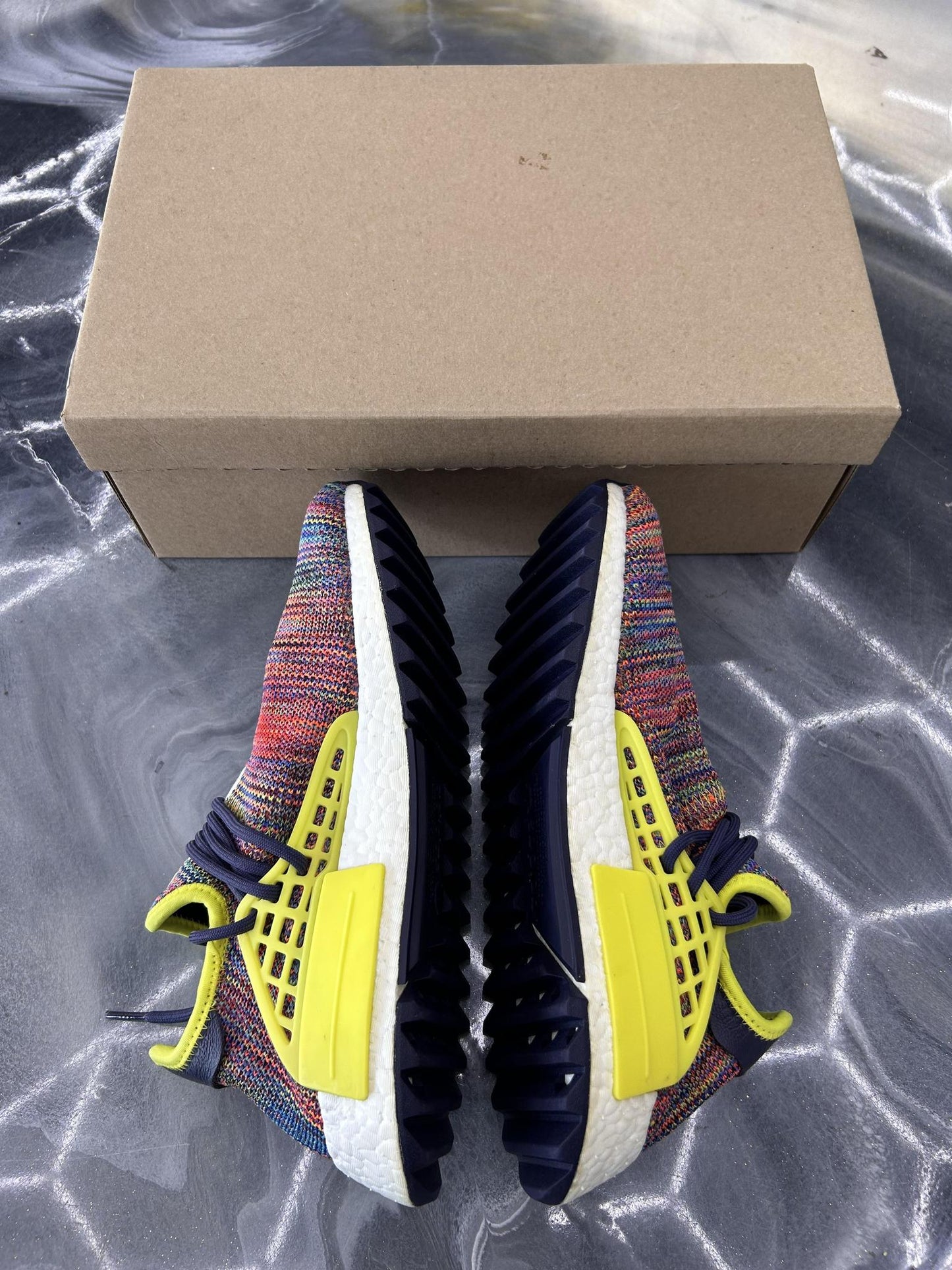 Adidas Human Race NMD "Multi Color" Used Size 8.5