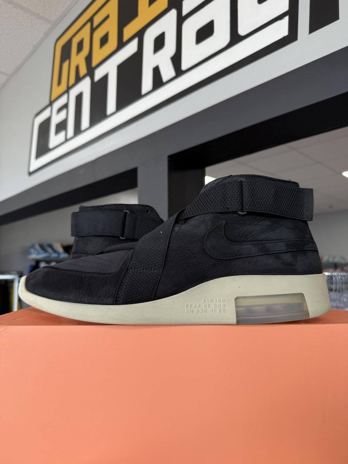 Nike Air "Fear Of God 1 Black" Used Size 14