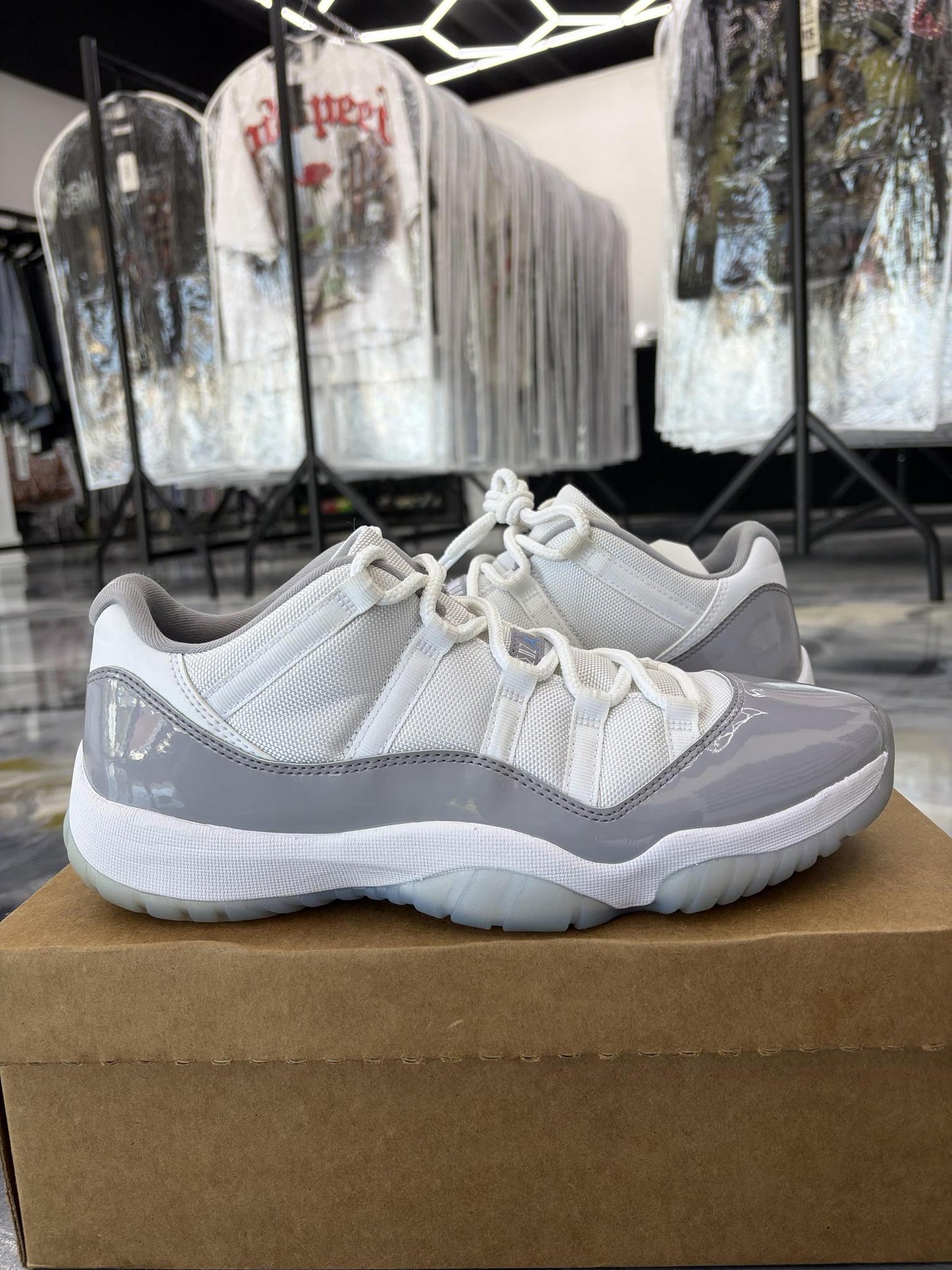 Jordan 11 Low "Grey Cement" Used Size 11