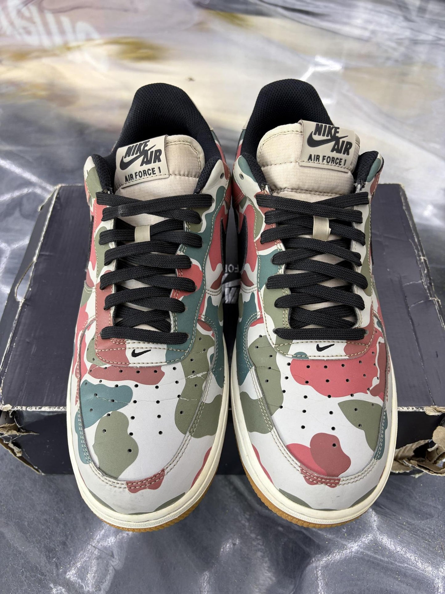 Nike Air Force 1 Low "Reflective Duck Camo" Used Size 11