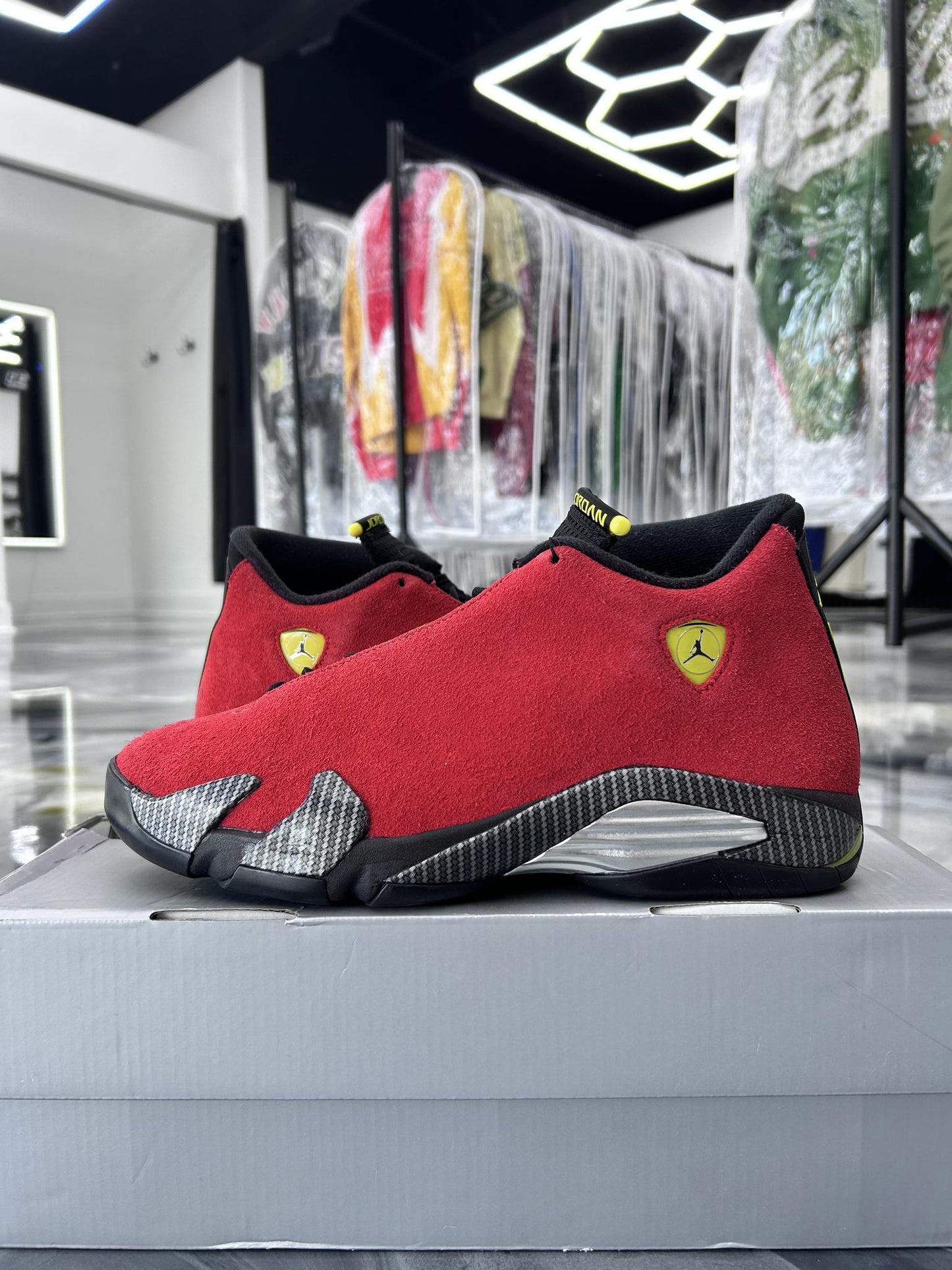 Jordan 14 "Ferrari" Used Size 10