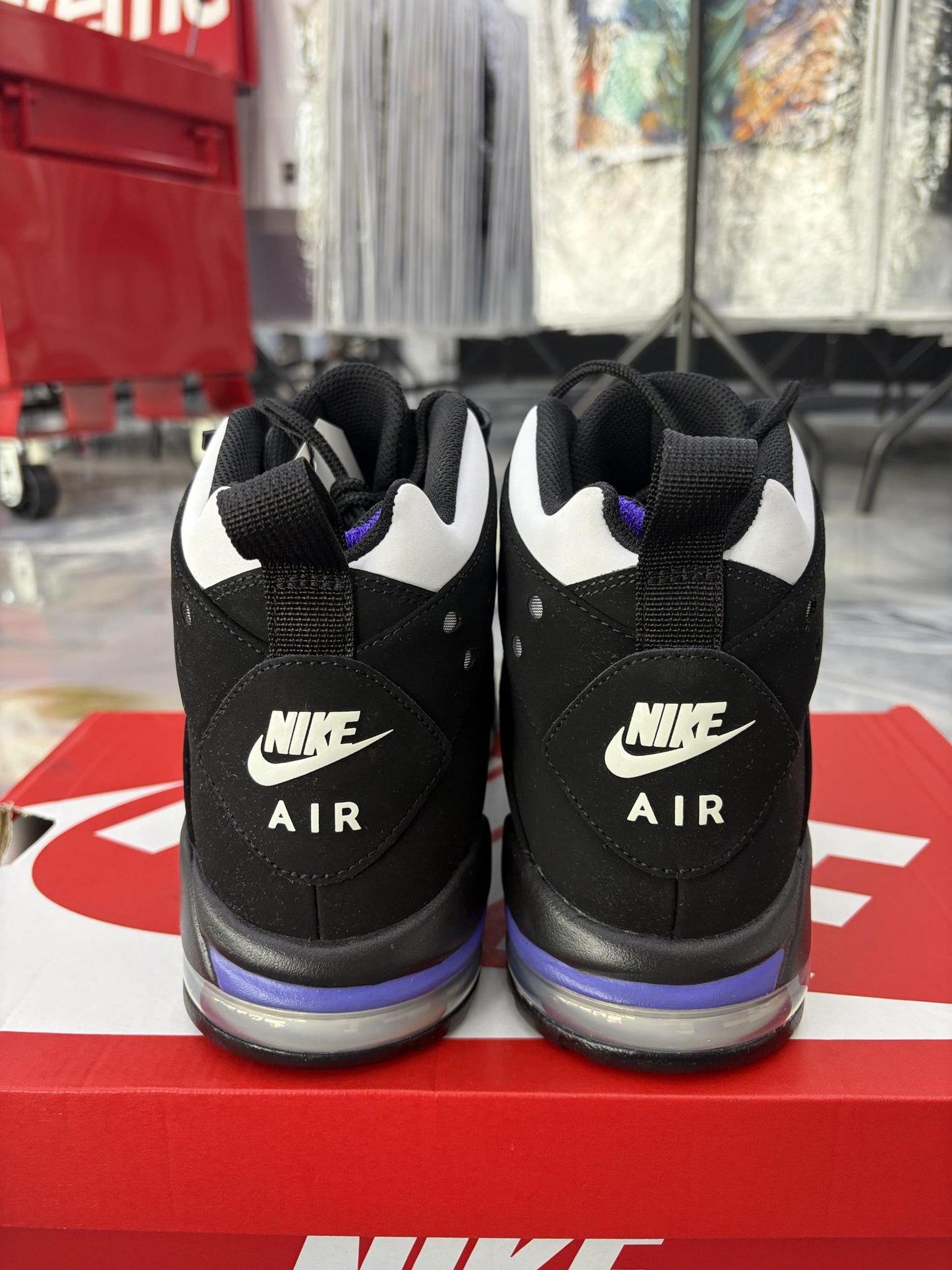 Nike Air Max2 CB '94 "Black White Purple" Used Size 10.5