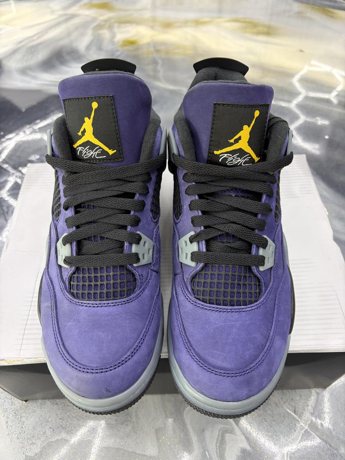 Jordan 4 "Lakers" Used Size 6.5Y/8W
