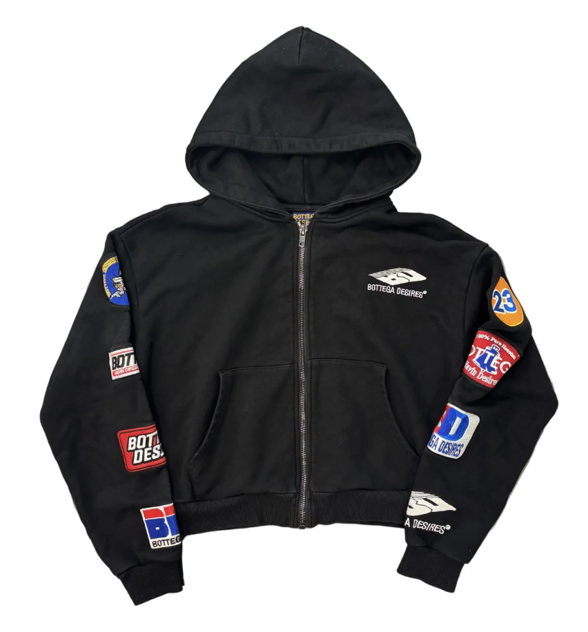 Bottega Desires Patches Zip Up "Black"