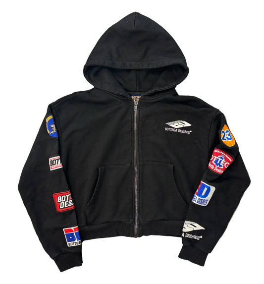 Bottega Desires Patches Zip Up "Black"