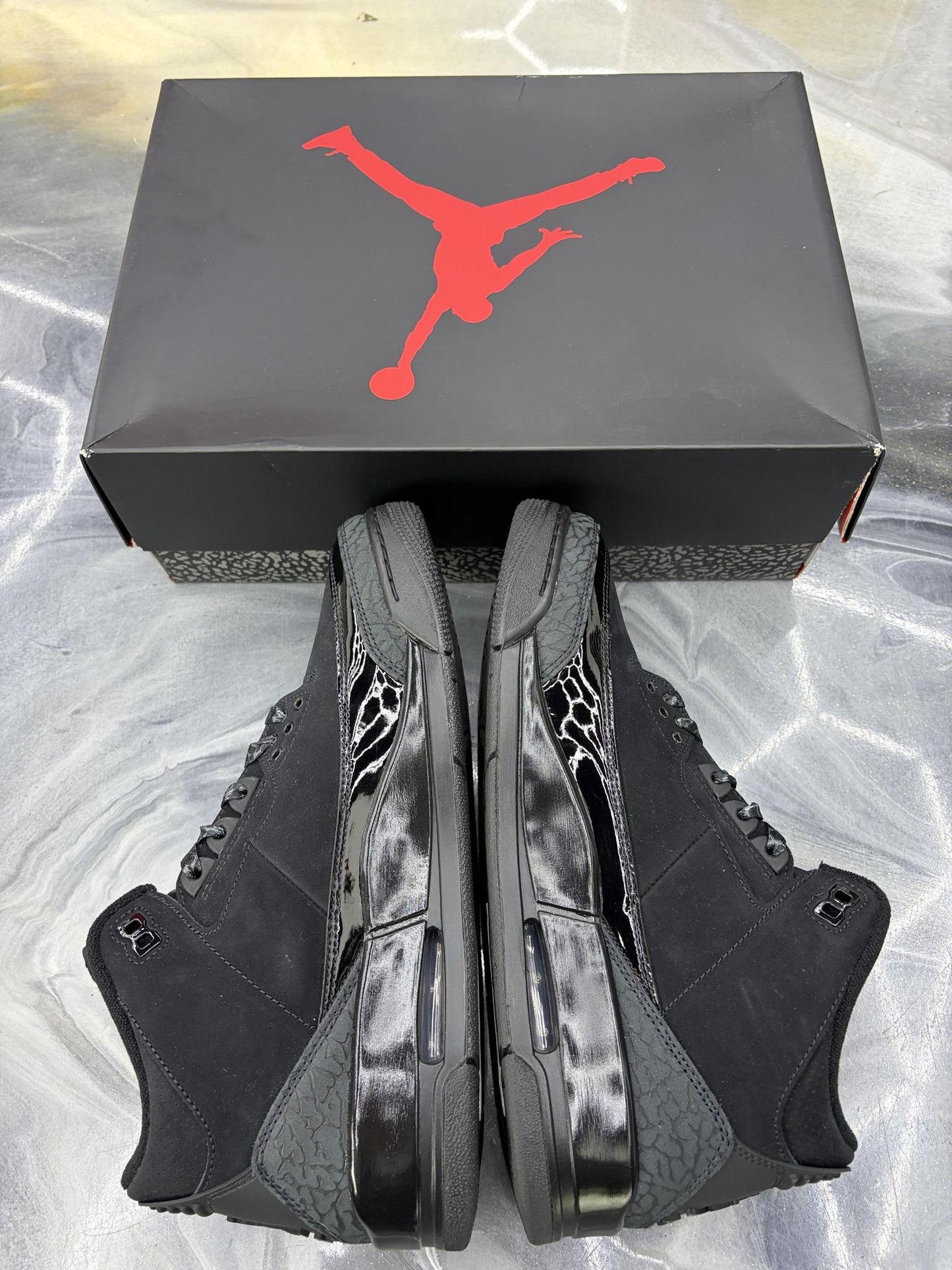 Jordan 3 "Black Cat" Used Size 10