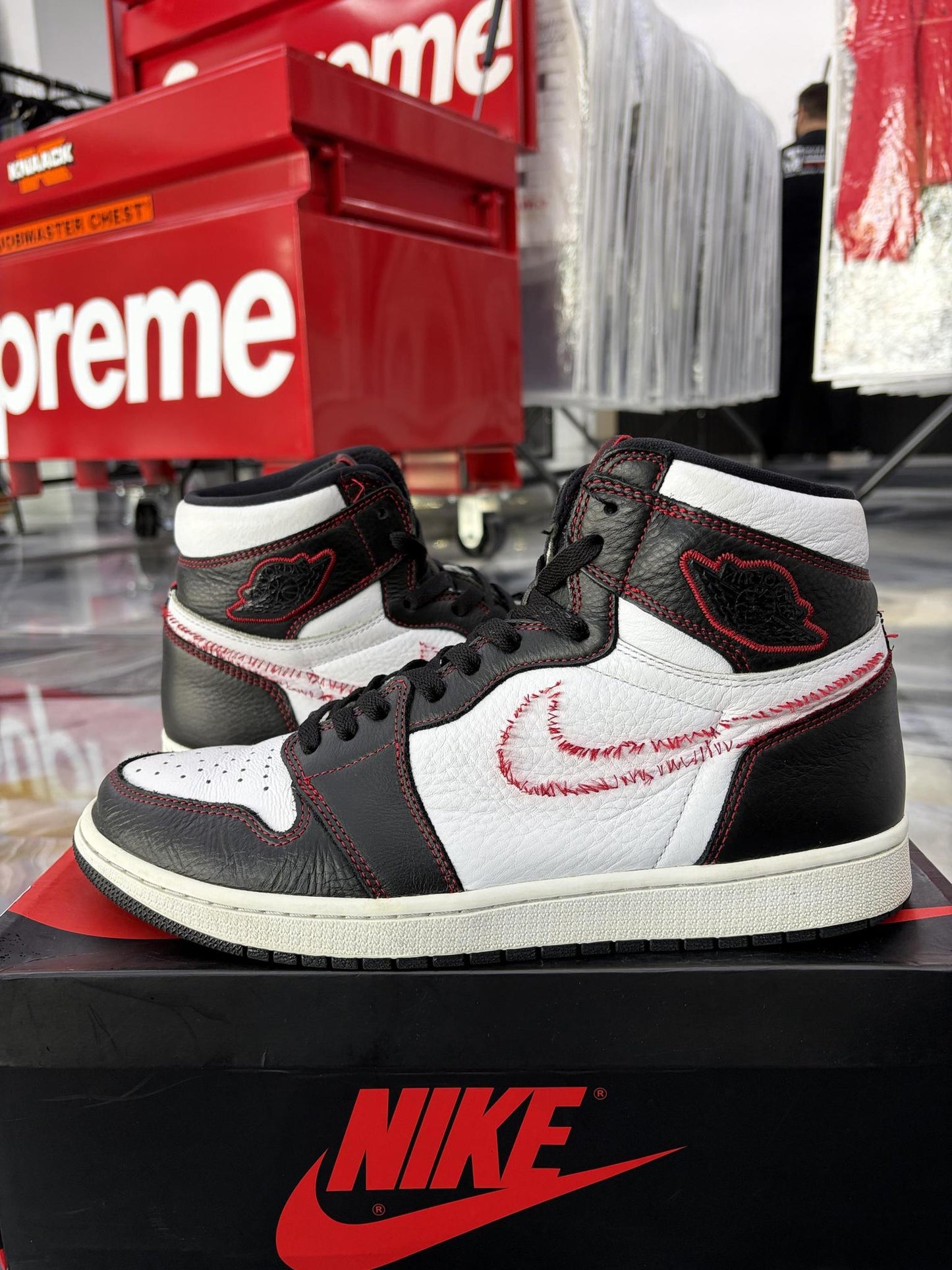Jordan 1 High "Defiant White" Used Size 12