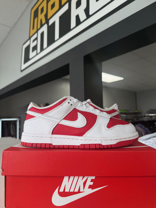 Nike Dunk Low "Championship Red" Used Size 5Y/6.5W