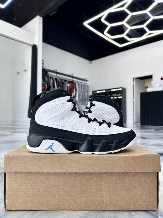 Jordan 9 "University Blue" Used Size 8.5